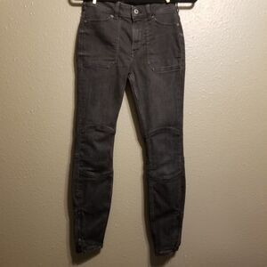 PILCRO THE LETTERPRESS 26 Jeans Skinny High-Rise Legging Ankle Zip Moto Edgy